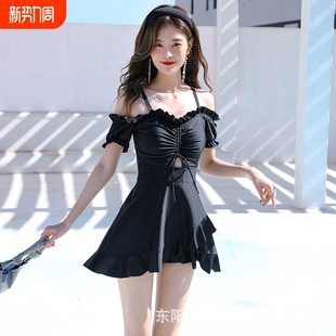 吊带性感ins风泳衣女款 女士连体游泳衣 遮肉显瘦温泉泳衣 泳衣女