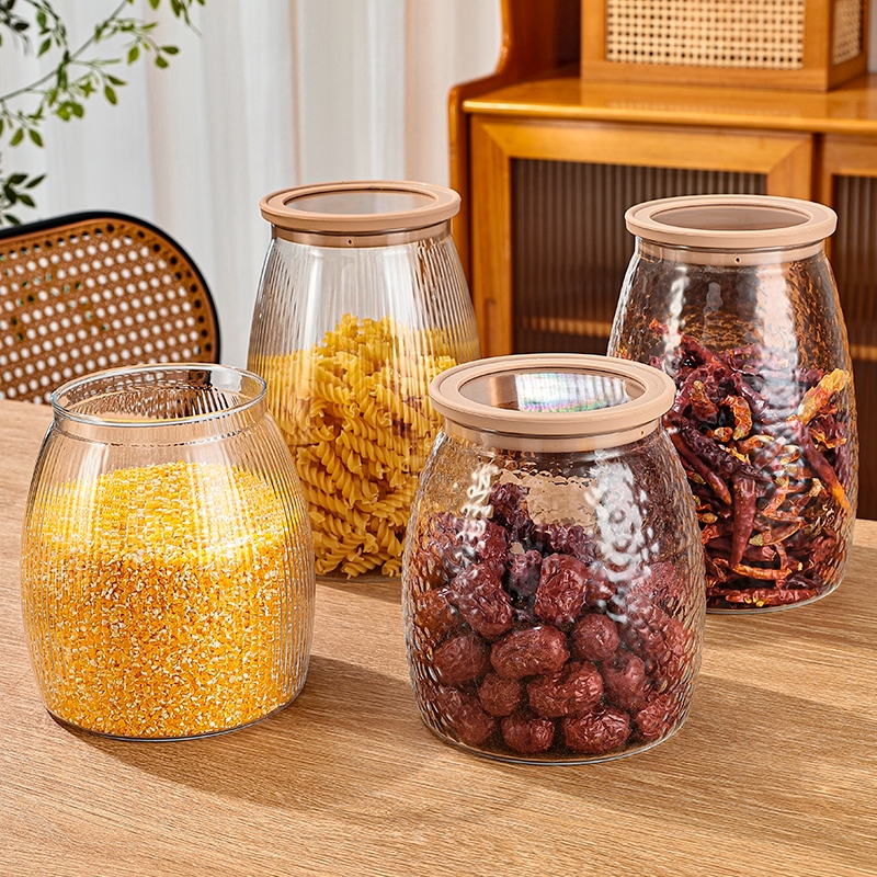 前力高硼硅玻璃储物密封收纳罐