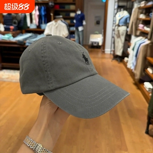 帽子棒球帽鸭舌帽男女新款显脸小马标软顶防晒遮阳帽可折叠白色