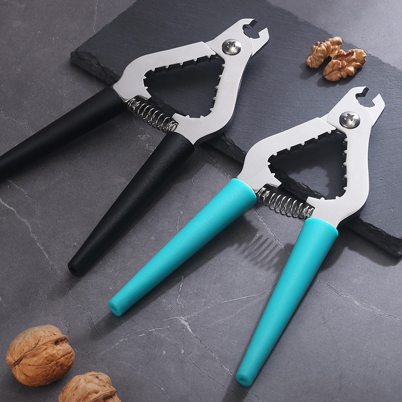 2024新款不锈钢核桃夹野生新鲜山核桃杏仁核松子剥壳多功能夹坚果