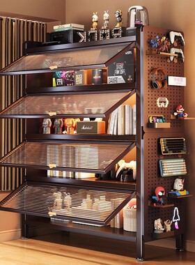 钢制书架带门防尘展示柜