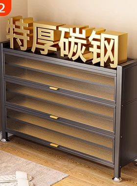 钢制鞋柜家用门口防尘入户玄关收纳柜子多层置物架鞋架室内鞋子