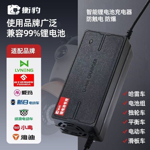 锂电池电瓶车充电器48V2A60V36V72V3A电动车智能三轮车代驾车通用