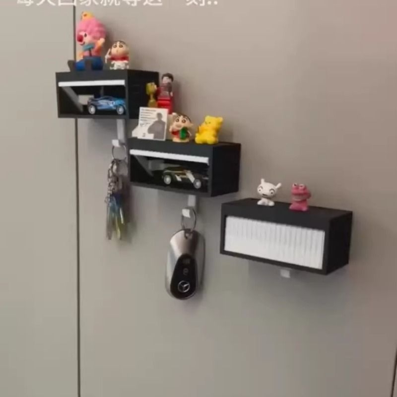 3D打印开关车库钥匙挂开关车库件钥匙挂架车库车钥匙挂钩钥匙扣