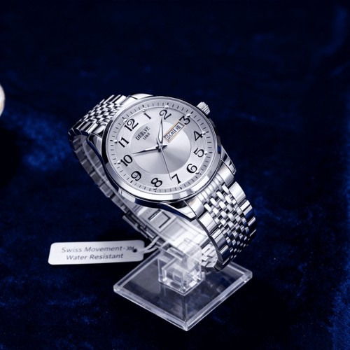 手表男款机械风全自动防水高级感全自动男表数字双日历防水腕表男