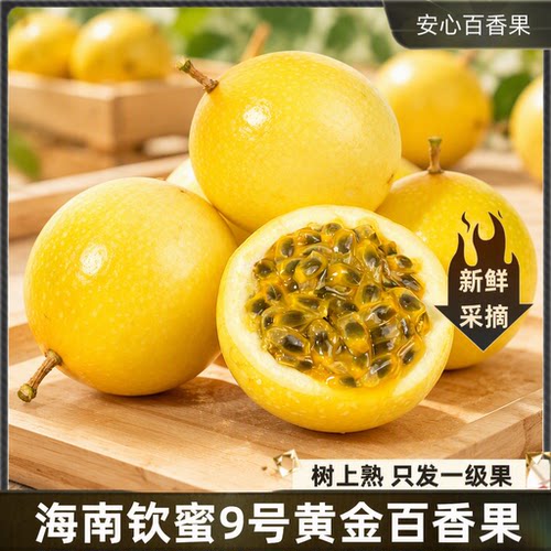 钦蜜9号黄金百香果甜新鲜应季当季水果5斤特大果福建整箱包邮九号