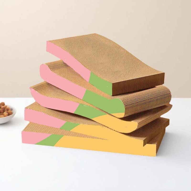 直板瓦楞纸猫抓板猫玩具猫窝一体耐抓耐磨沙发磨爪器猫爪板猫玩具