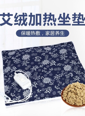 电加热艾灸坐垫发热家用艾灸垫无烟温灸式坐灸垫艾绒坐垫家用
