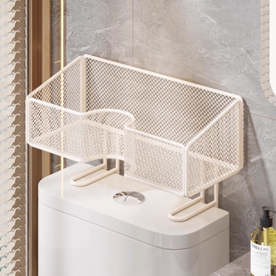 马桶上方置物架卫生间厕所免打孔收纳架浴室镂空存放架沐浴露洗漱