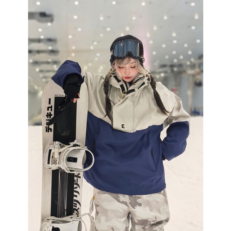 滑雪衣裤套装男女加厚保暖迷彩冲锋裤户外运动服休闲防风防水加绒