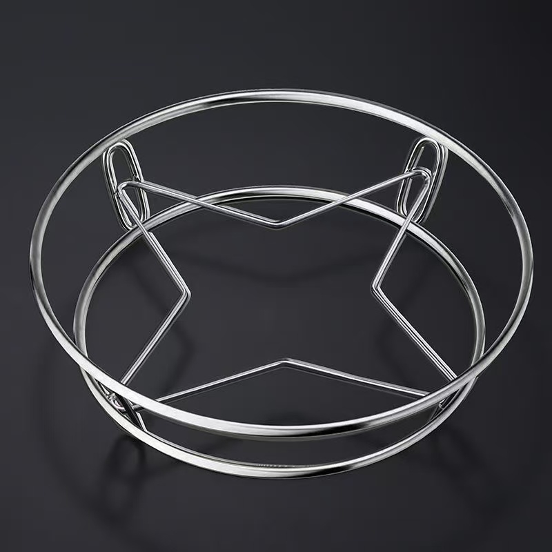 304不锈钢锅架特厚家用厨房置物架多功能隔热支架防烫收纳蒸架