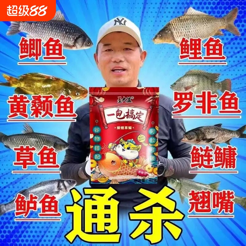 秋冬邓刚专攻一包搞定钓鱼饵料钓鲫鱼鲤鱼草鱼鳊鱼青鱼野钓通杀饵
