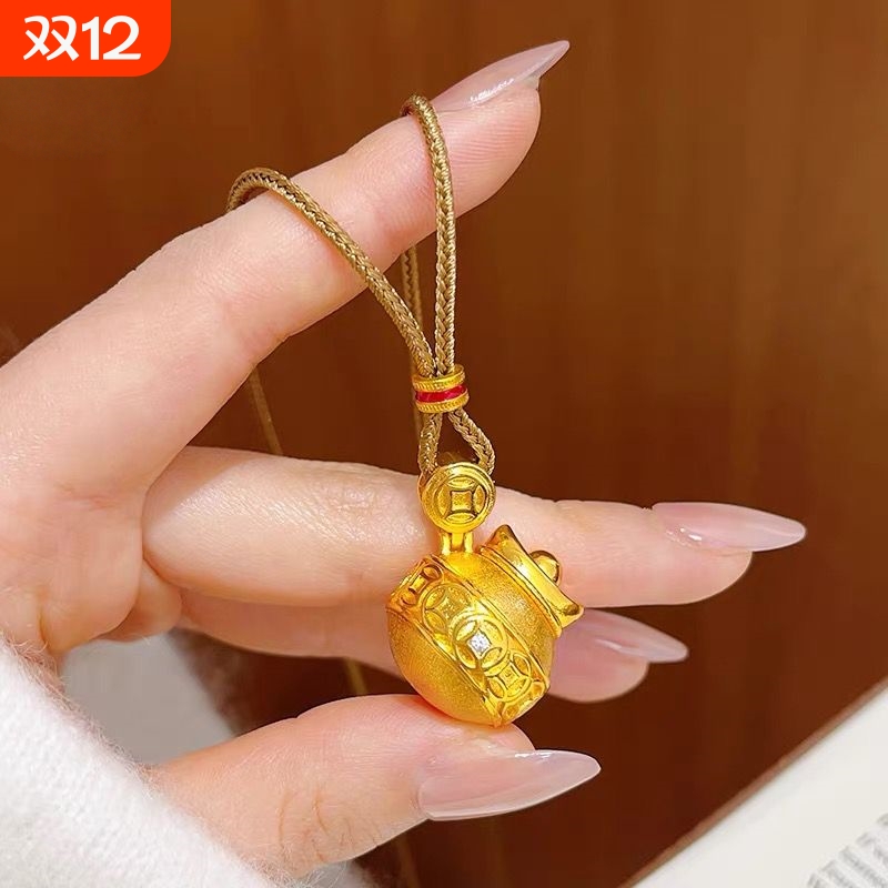 胖钱袋项链点钻钱多多福袋