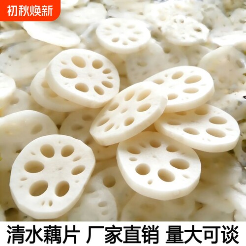 商用清水藕片2-10斤装莲菜火锅麻辣烫莲藕片餐饮食材整箱批发厂家