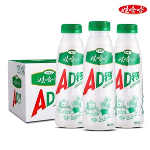娃哈哈AD钙奶450ml*15大瓶装整箱批特价儿童牛奶饮料品官方旗舰店