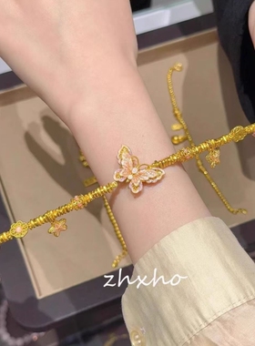 蝴蝶盘缠手链复古小众设计高级感手串新中式精致轻奢气质手饰串珠