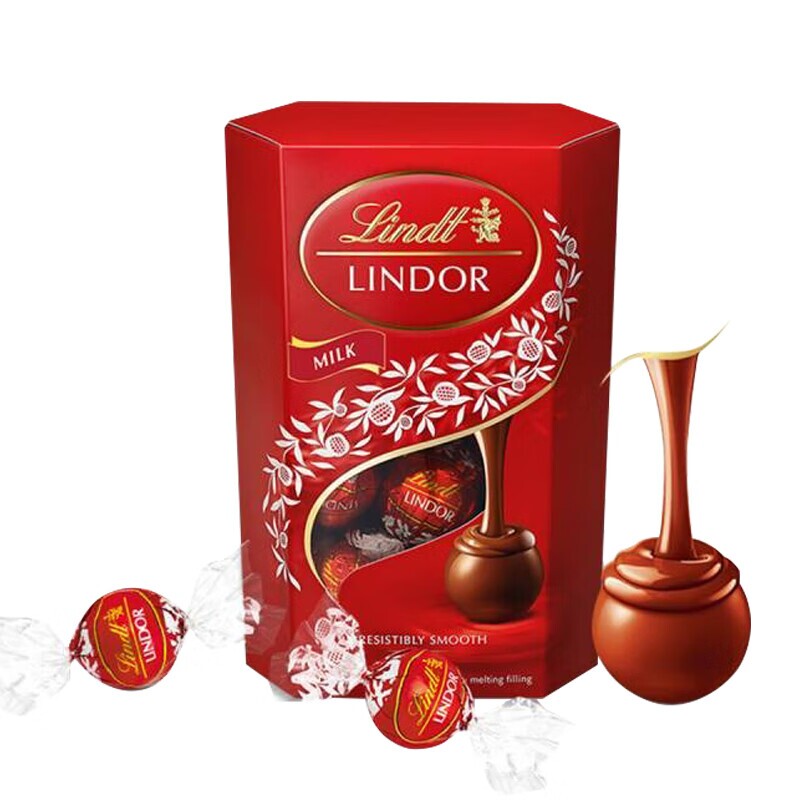 过年瑞士莲Lindt软心巧克力盒装礼盒进口糖果零食伴手礼黑巧混合