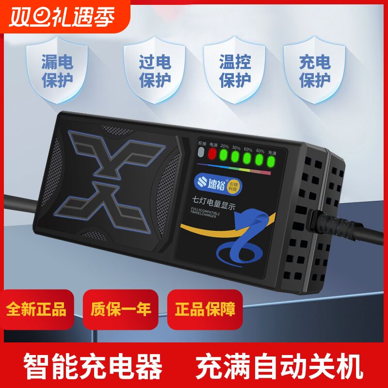 电动车电瓶充电器48V12AH60V20AH72V适用爱玛雅迪台铃小刀铅酸