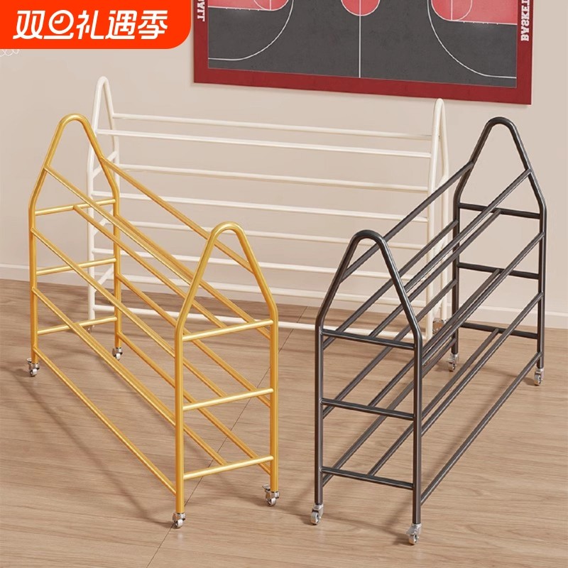 篮球收纳架学校幼儿园排球足球整理架放置架体育馆可移动推车球类