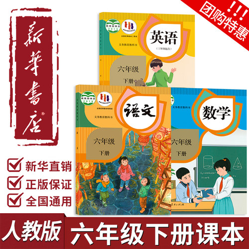六年级下册全套课本新华书店正版