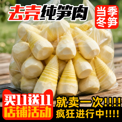 冬笋新鲜现挖带壳冬笋两头尖黄泥楠竹笋小脚竹笋春笋火锅配菜食材