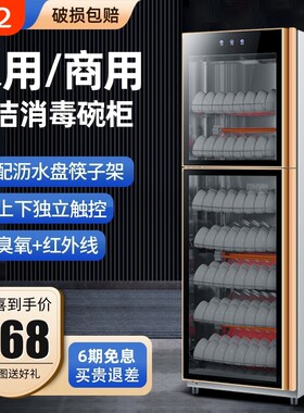 精恩好太太消毒柜餐饮商用立式大容量不锈钢消毒碗柜家用新款餐具