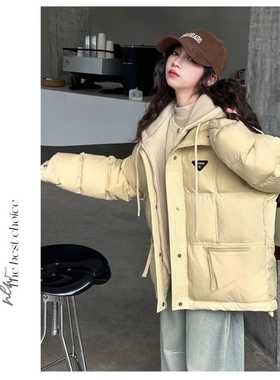 女童棉服2025新款洋气儿童加厚假两件冬季外套大童女孩羽绒棉A249