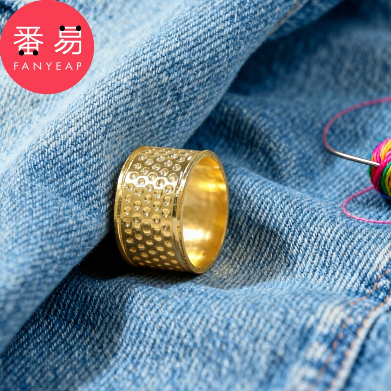 顶针A1pl700-老式家用指套十字绣手工缝纫工具护指抵戒顶针箍