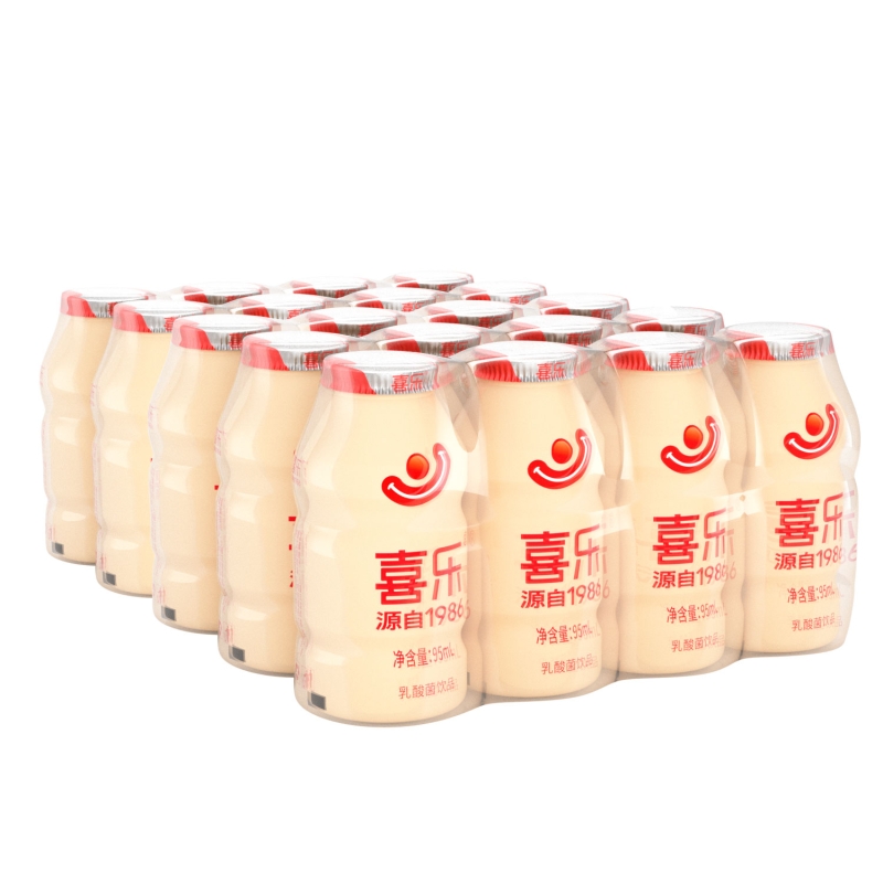 【喜乐】经典原味乳酸菌饮料95ml*20瓶益生菌酸奶饮品牛奶整箱