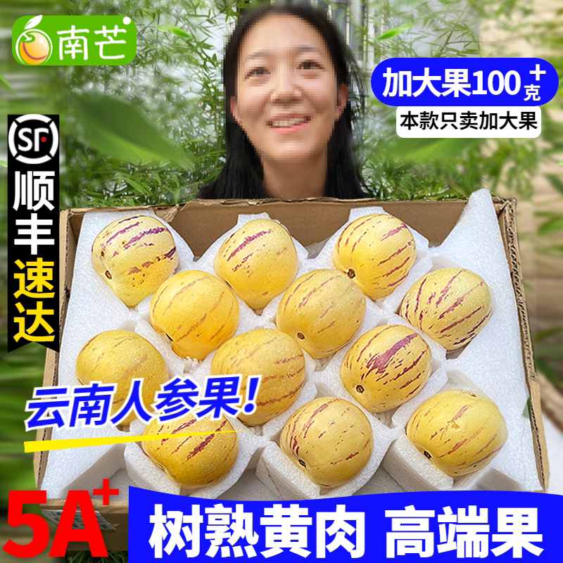 云南人参果-整箱七彩黄肉大果新鲜孕妇水果顺丰树熟当季保存农场