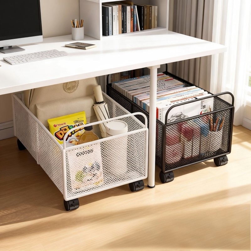 书包置物架装书小推车带轮放置神器可移动收纳筐桌下书本收纳架子,收纳整理,整理架/置物架/收纳架,淘宝优惠券,粉丝福利购,淘宝优惠卷