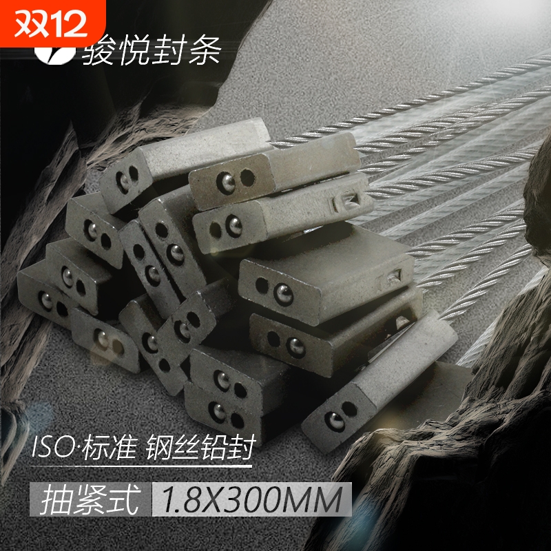 铅封钢丝锁一次性抽紧式封签扎带