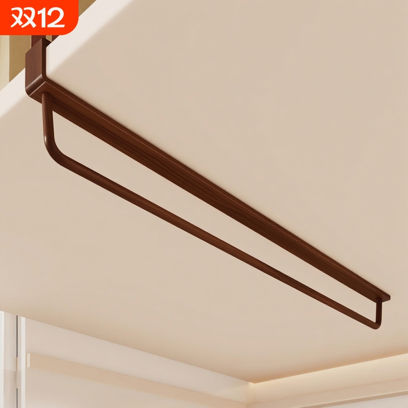 挂衣架免打孔橱柜悬挂衣服挂架