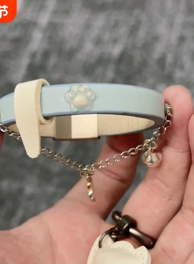 蓝色甜酷辣妹choker甜酷气质爆款猫爪手环洛丽塔手圈手链新款手饰