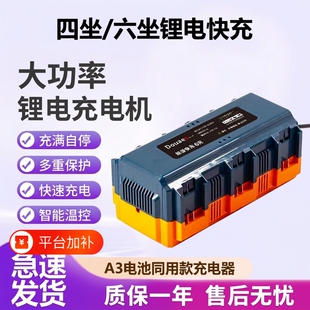 一拖六大功率 名优大艺锂电池充电器快充Douaes多口适配A3德力西款