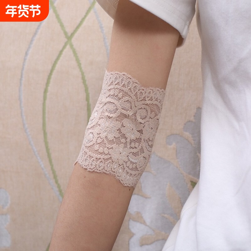 夏季女遮盖疤痕蕾丝护腕护臂护肘护大臂遮纹身防晒袖套手套护手腕