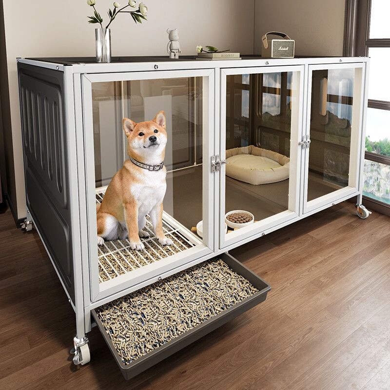 中型犬狗笼子小型犬一室一厅一卫狗窝带厕所分离别墅超大自由空间