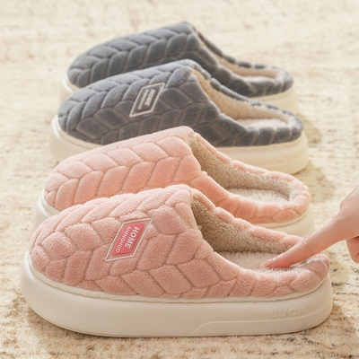 绒面厚底保暖拖鞋|超3000次加购