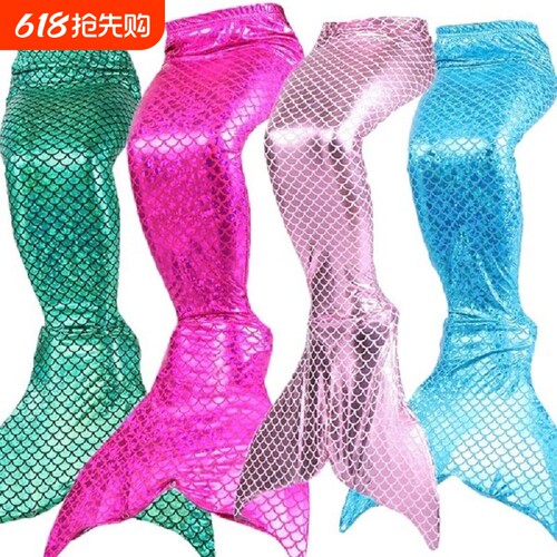 成人美人鱼泳衣尾巴带脚蹼