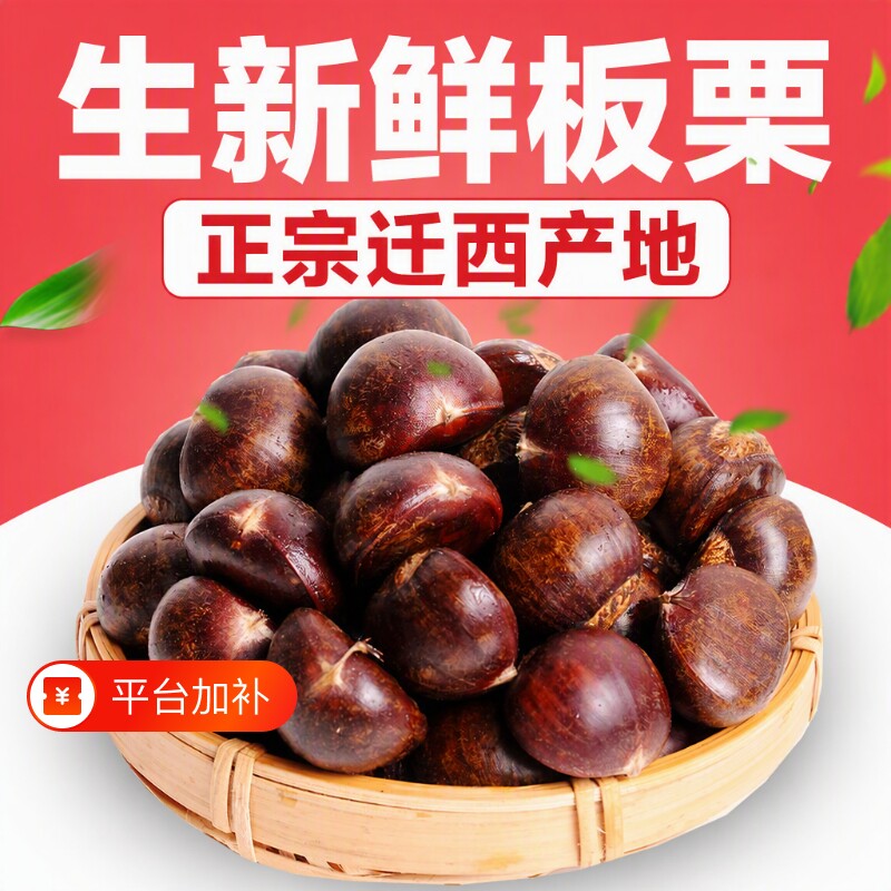 产地直发甜糯板栗生新鲜正宗迁西栗子生鲜生栗子大油栗小唐山板粟