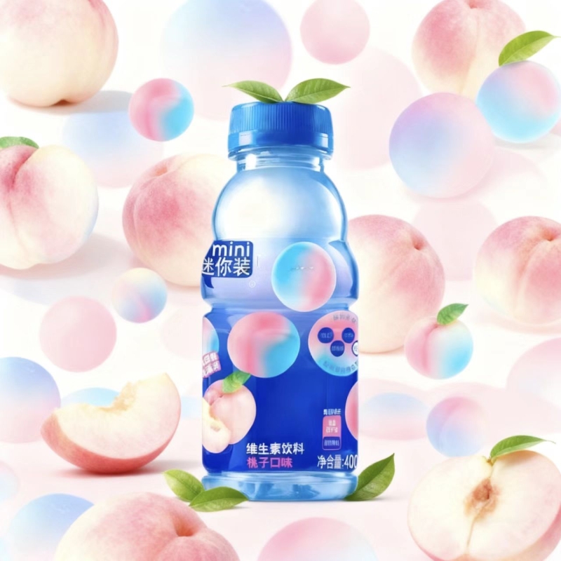 mizone低糖维生素运动功能饮料400ML*6瓶青柠味桃子味健康果味
