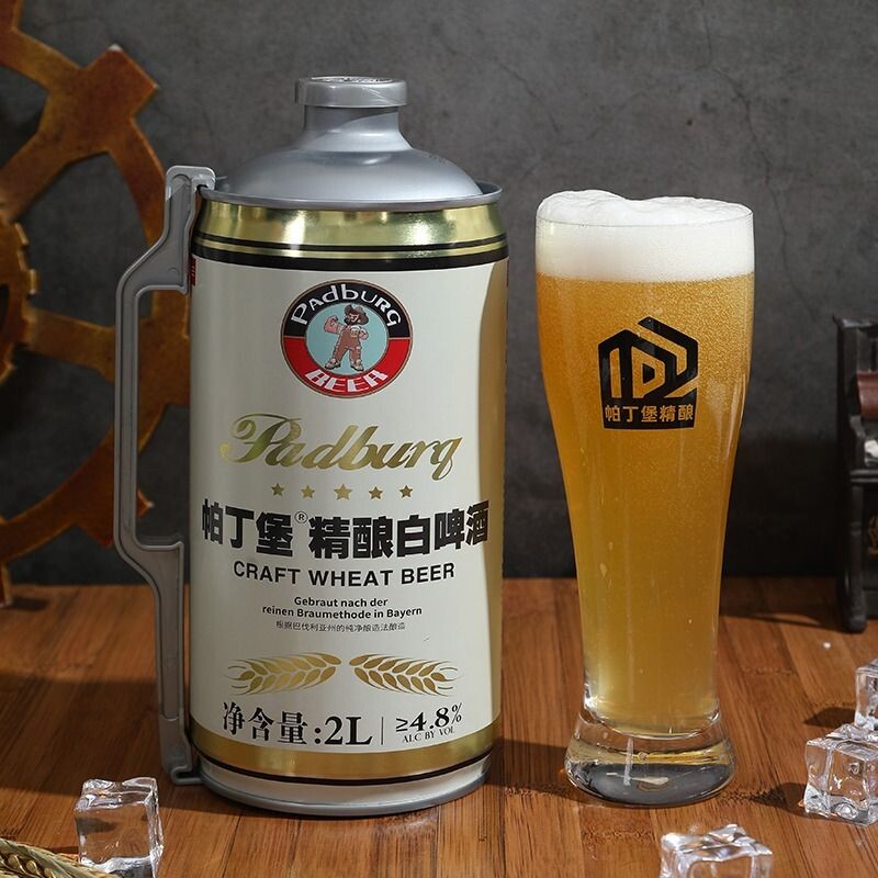 12度德式精酿原浆白啤酒整箱大桶装全麦纯小麦1升2麦芽纯粮高浓度图片