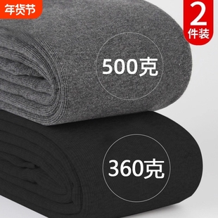 胖mm大码灰色打底裤女秋冬季加绒外穿保暖加厚压力连裤袜棉裤收腹