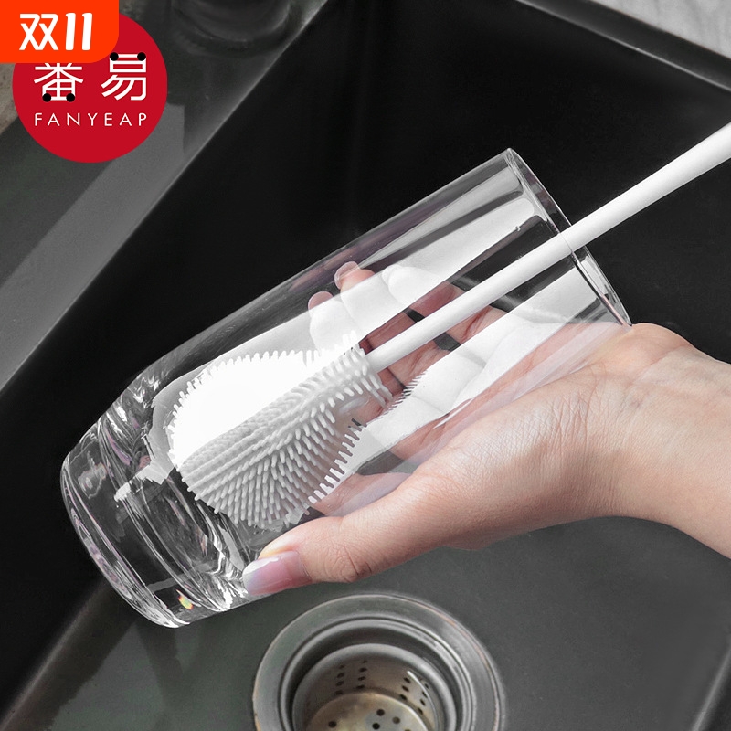 杯刷D1vo0-长柄洗杯刷清洁长柄小刷子缝隙刷可折叠小刷子工具