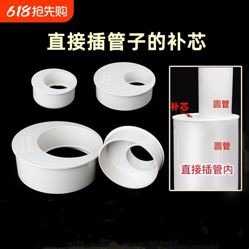 PVC缩口补芯插管内偏心异径管