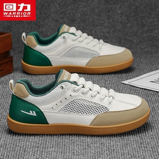 回力男鞋2026新款夏季薄款透气网面软底轻便阿甘运动休闲鞋免系带