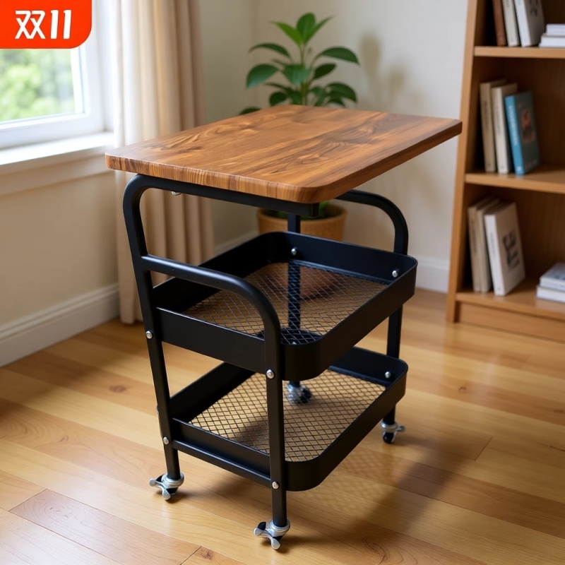 可移动置物架客厅沙发边几卧室床头桌子家用零食小推车多层收纳架