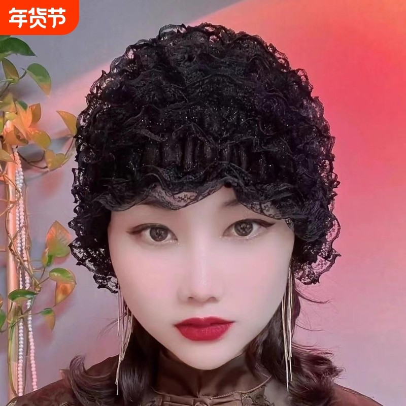 爆款妈妈遮白发蕾丝新款纱帽头巾女士小帽子时尚方便款底帽包头帽,服饰配件/皮带/帽子/围巾,帽子,淘宝优惠券,粉丝福利购,淘宝优惠卷