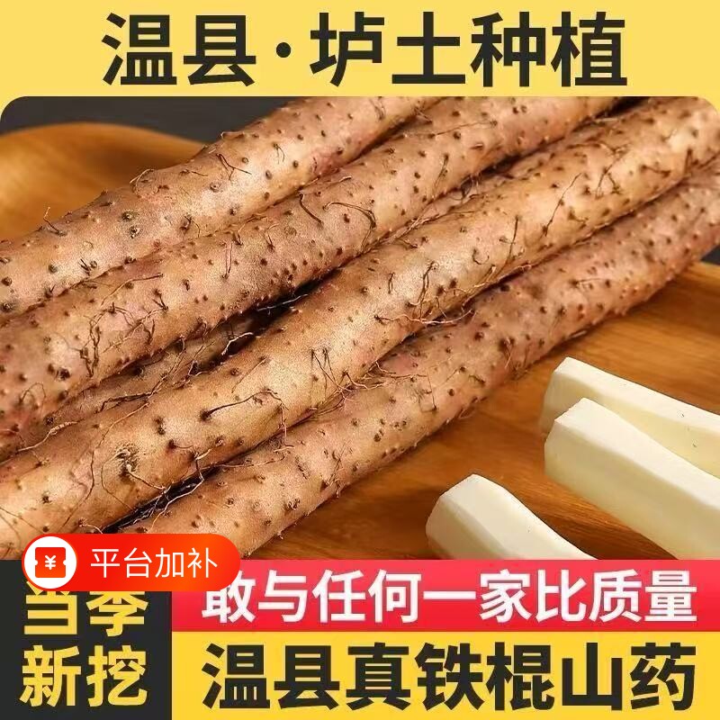 正宗垆土河南焦作铁棍山药温县淮怀山药宝宝辅食新鲜现挖官方