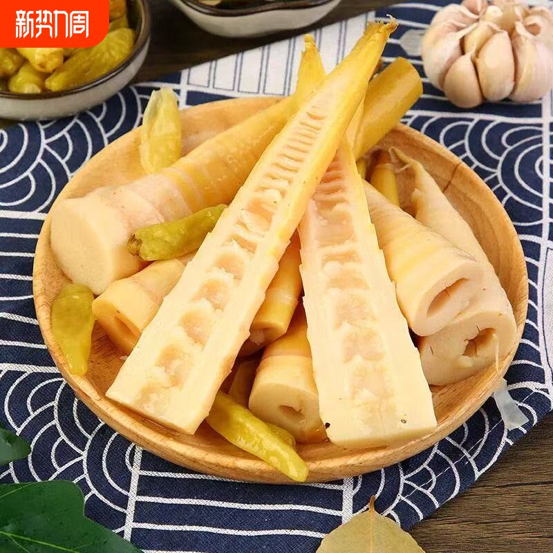 网红手剥笋开袋即食2026年新笋香辣酸泡椒脆笋尖抖音零食竹笋辣味